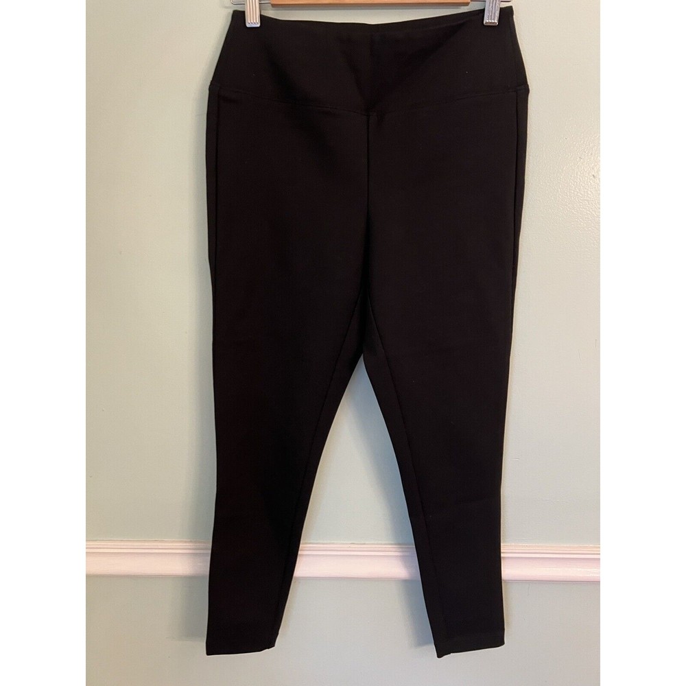 Orvis Stretch Pants S Women Black Nylon Elastane High Waist Ponte
